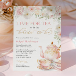 Tea Party Bridal Shower Invitation 招待状