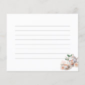 Tea Party Bridal Shower Recipe Card (裏面)