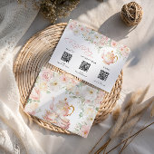 Tea Party Bridal Shower Registry Card Enclosure エンクロージャーカード
