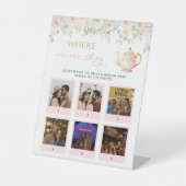 Tea Party Bridal Shower Where Were They 台座サイン (正面)