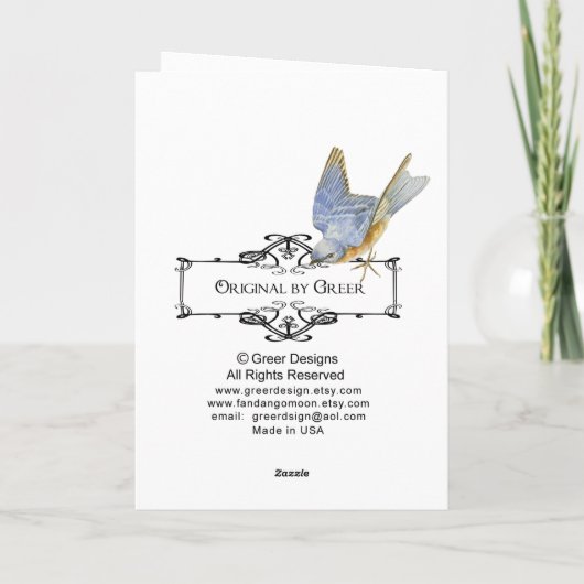 Tea Party Cupcake Design カード (裏面)