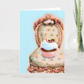 Tea Party Cupcake Design カード (正面)