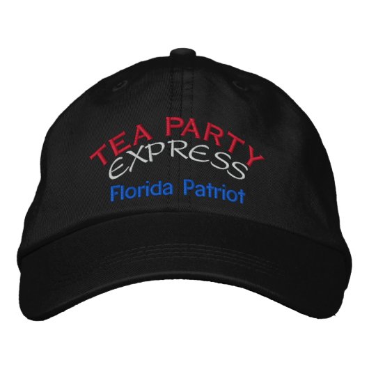 TEA PARTY EXPRESS - フロリダ 刺繍入りキャップ (正面)