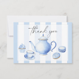 Tea Party Flowers ベビーシャワーのお礼 サンキューカード