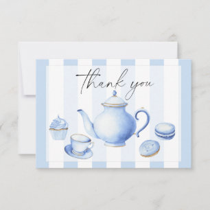 Tea Party Flowers ベビーシャワーのお礼 サンキューカード
