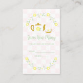 Tea Party Guess How Many Sugar Cubes エンクロージャーカード (正面)