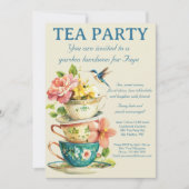 Tea Party Invitation 招待状 (正面)