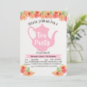 Tea Party Invitations for Girls シーズンカード (スタンド正面)