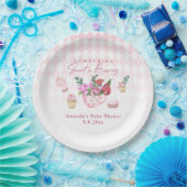 Tea Party Something Sweet is Brewing ベビーシャワー ペーパープレート (パーティー)