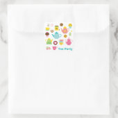 Tea Party Sticker スクエアシール (バッグ)