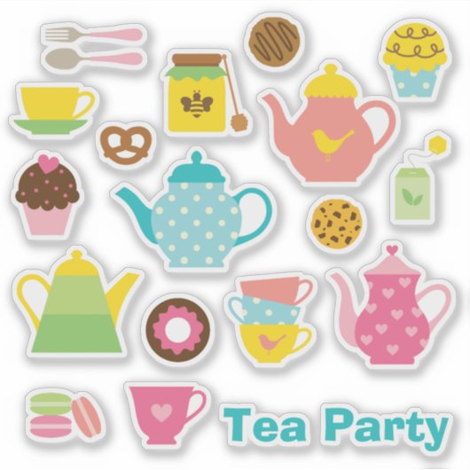 Tea Party Sticker Set シール (正面)