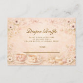Tea Party With Mom-to-Be Diapper Raffle エンクロージャーカード (正面)