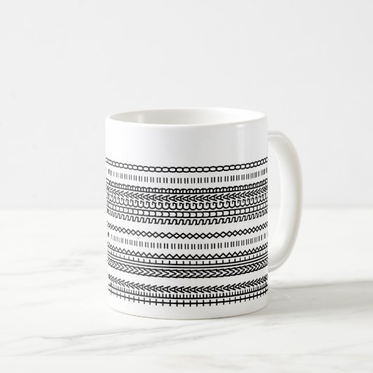 Tea Preference Hidden Message Name 102B Modern コーヒーマグカップ (正面右)