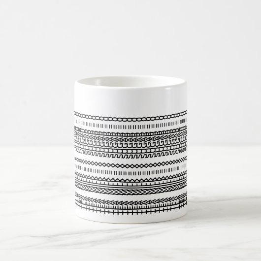 Tea Preference Hidden Message Name 102B Modern コーヒーマグカップ (中央)