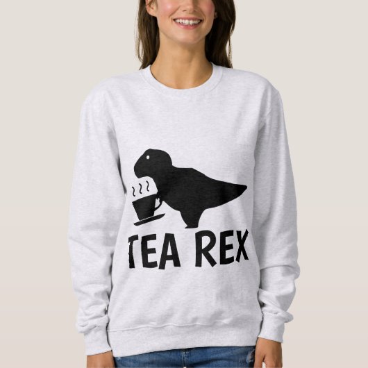 TEA REX 紅茶愛好家のTシャツ スウェットシャツ (正面)