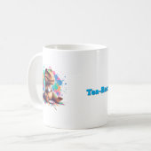 Tea‑Rex – Cartoon Dino mit Tee |  コーヒーマグカップ (正面左)
