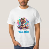 Tea‑Rex – Cartoon Dino mit Tee | Fun Shirt Tシャツ (正面)
