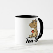 Tea Rex Funny Mug, Coffee lover, Tea lover マグカップ (正面右)