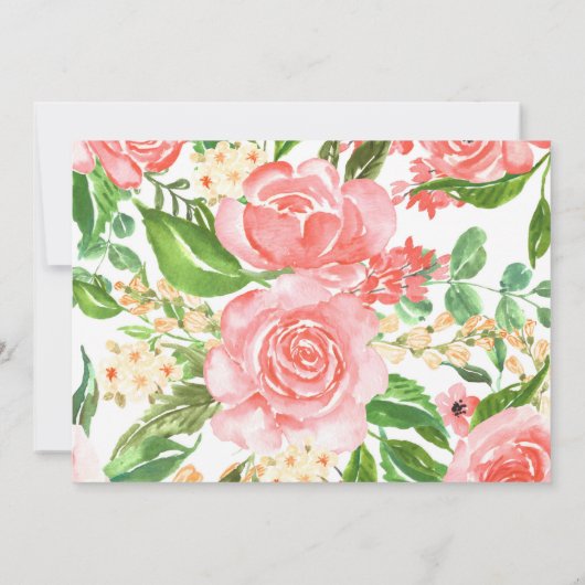 Tea-Rex Tutu Party Dinosaur 3rd Birthday Photo 招待状 (裏面)