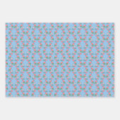 Tea Roses Pattern Cute Floral Feminine Sweet  ラッピングペーパーシート (正面2)