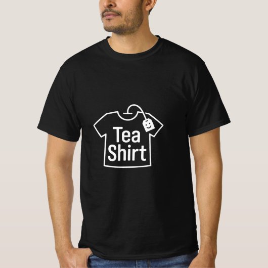 Tea Shirt - Creative Minimalist Tea Tシャツ (正面)