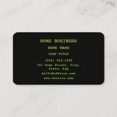 Tea Theanine Molecular Chemical Formula 名刺 (裏面)