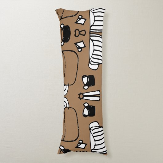 Tea Timeシリーズ ボディピロー (正面縦)