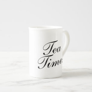 TEA TIME骨中国磁器専門マグギフト ボーンチャイナマグカップ