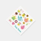 Tea Time スタンダードカクテルナプキン (角)