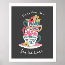 Tea Time Art Print by Origami Prints ポスター