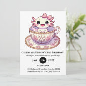Tea Time Axolotl Birthday 招待状 (スタンド正面)