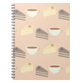 Tea Time Cake Slices and Teacup Notebook ノートブック (正面)