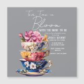 Tea Time in Bloom Bridal Shower Invite (正面)