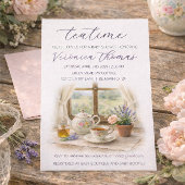 Tea Time Party Sweet Baby Shower Invitation 招待状