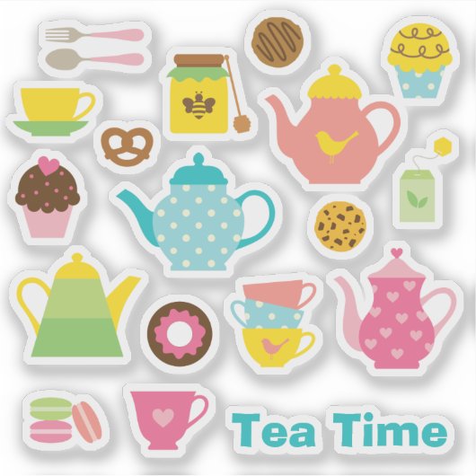 Tea Time Sticker Sheet シール (正面)