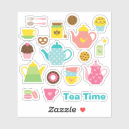 Tea Time Sticker Sheet シール