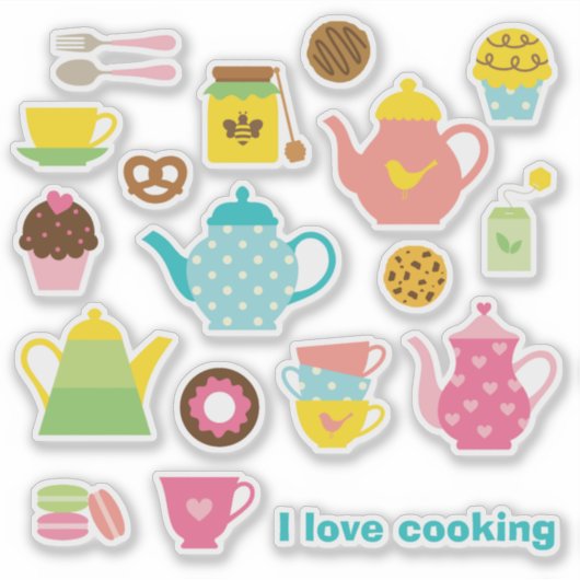 Tea Time Sticker Sheet シール (正面)