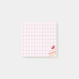 Tea Time Strawberry Cake – Personalized Grid Stick ポストイット