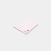 Tea Time Strawberry Cake – Personalized Grid Stick ポストイット (アングル)