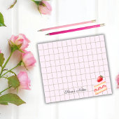 Tea Time Strawberry Cake – Personalized Grid Stick ポストイット