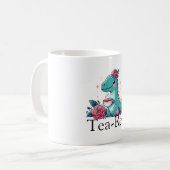 Tea Time with a Dino コーヒーマグカップ (正面左)