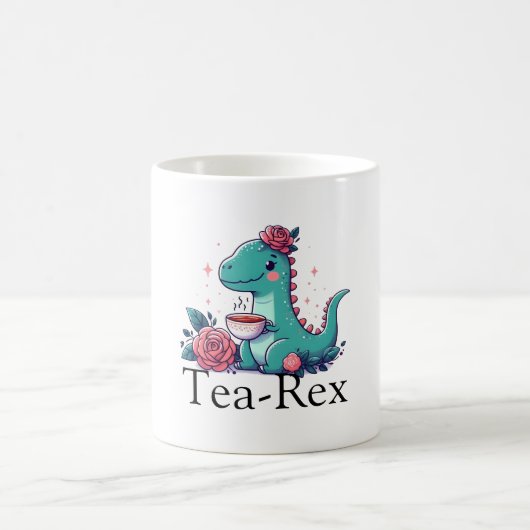 Tea Time with a Dino コーヒーマグカップ (中央)