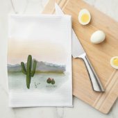Tea Towel |Desert Sunset | Watercolor キッチンタオル (四つ折り)