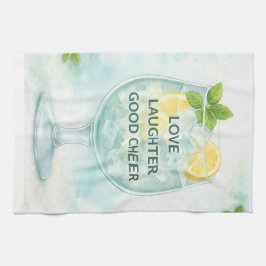 Tea Towel | Gin & Tonic Lemon Mint Kitchen Gift キッチンタオル
