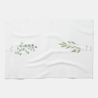 Tea Towel | Herbs Watercolor キッチンタオル