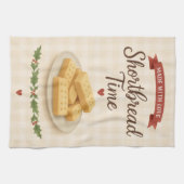 Tea Towel | Shortbread Time | Festive Kitchen Art キッチンタオル (横)
