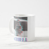 Teacのような優しいスローのコピー前向き コーヒーマグカップ (正面左)