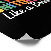 Teacをテストするボス州のようなアクティブな監視 ポスター (角)