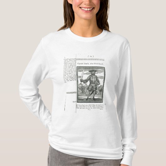 Teachの別名で黒いひげ大尉 Tシャツ (正面)