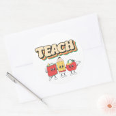 TEACH スティッカー ラウンドシール (封筒)